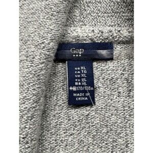 Gap Womens XL Grey Marled Knit Open Front Sleeveless Cardigan Vest Pockets